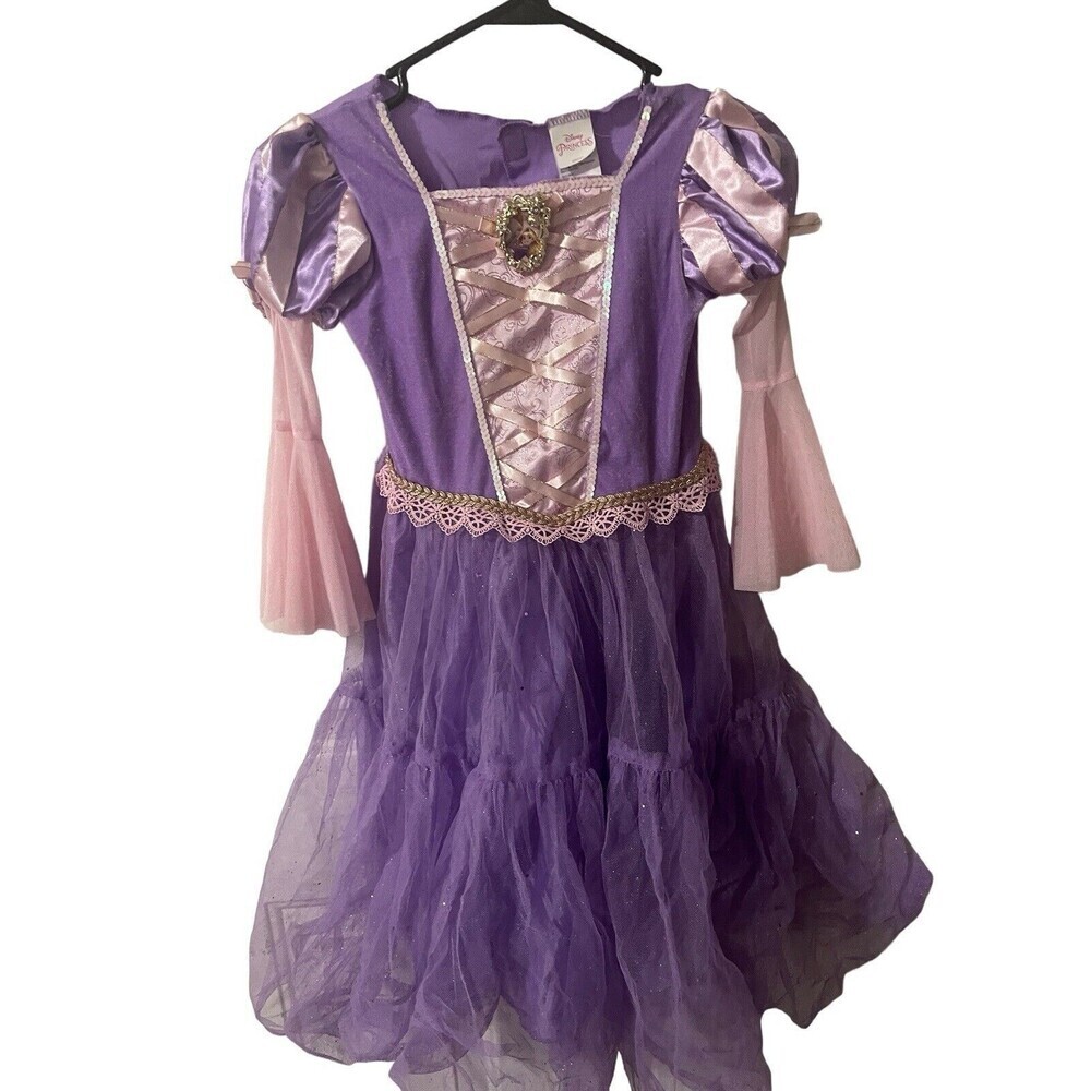 Disney Rapunzel Up Dress Purple Princess Halloween Costume Dress Up  5-6 Years - Picture 14 of 16